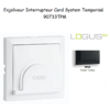 Enjoliveur pour interrupteur Card System Logus 90 90733TPM Noir MAT