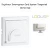 Enjoliveur pour interrupteur Card System Logus 90 90733TGE Glace