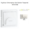 Enjoliveur pour interrupteur Card System Logus 90 90733TBR Blanc