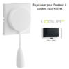 Enjoliveur pour poussoir à cordon LOGUS 90741TPM Noir MAT