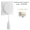 Enjoliveur pour poussoir à cordon LOGUS 90741TMF Ivoire