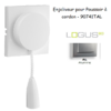 Enjoliveur pour poussoir à cordon LOGUS 90741TAL Alumine