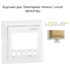 Enjoliveur pour interrupteur horaire 1 circuit LOGUS 90743TDU Doré