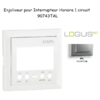 Enjoliveur pour interrupteur horaire 1 circuit LOGUS 90743TAL Alumine