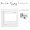 Enjoliveur pour interrupteur horaire 1 circuit LOGUS 90743TGE Glace