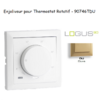 Enjoliveur pour thermostat rotatif Logus 90 90746TDU Doré