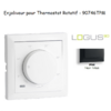 Enjoliveur pour thermostat rotatif Logus 90 90746TPM Noir MAT