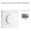 Enjoliveur pour thermostat rotatif Logus 90 90746TAL Alumine