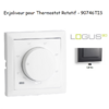 Enjoliveur pour thermostat rotatif Logus 90 90746TIS Gris