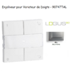 Enjoliveur pour Variateur RLC de doigts Logus 90 90747AL Alumine