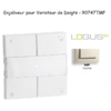 Enjoliveur pour Variateur RLC de doigts Logus 90 90747TMF Ivoire