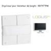Enjoliveur pour Variateur RLC de doigts Logus 90 90747TPM Noir MAT