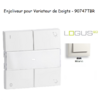 Enjoliveur pour Variateur RLC de doigts Logus 90 90747TBR Blanc