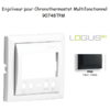 Enjoliveur pour Chonothermostat Logus 90748 TPM Noir MAT