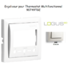Enjoliveur pour Chonothermostat avec capteur IR Logus 90749 TGE Glace