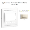 Enjoliveur pour Chonothermostat avec capteur IR Logus 90749 TMF Ivoire