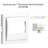 Enjoliveur pour Chonothermostat avec capteur IR Logus 90749 TBR Blanc