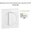 Enjoliveur pour Va-et-vient rotatif avec indication I,0,II Logus 90760 TBR Blanc
