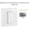 Enjoliveur pour Va-et-vient rotatif avec indication I,0,II Logus 90760 TAL Alumine