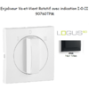 Enjoliveur pour Va-et-vient rotatif avec indication I,0,II Logus 90760 TPM Noir MAT