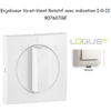 Enjoliveur pour Va-et-vient rotatif avec indication I,0,II Logus 90760 TGE Glace