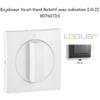 Enjoliveur pour Va-et-vient rotatif avec indication I,0,II Logus 90760 TIS Gris
