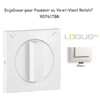 Enjoliveur pour va-et-vient et poussoir rotatif Logus 90761 TBR Blanc