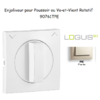 Enjoliveur pour va-et-vient et poussoir rotatif Logus 90761 TPE Perle