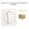 Enjoliveur pour Interrupteur rotatif 3 positions Logus 90765TDU Doré