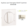 Enjoliveur pour Interrupteur rotatif 3 positions Logus 90765TMF Ivoire