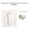 Enjoliveur pour Interrupteur rotatif 4 positions Logus 90766TMF Ivoire