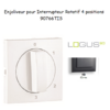 Enjoliveur pour Interrupteur rotatif 4 positions Logus 90766TIS Gris