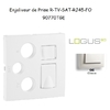 Enjoliveur pour R-TV-SAT-RJ45-FO Logus 90770 TGE