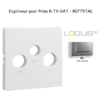 Enjoliveur pour prise R TV SAT LOGUS 90775TAL Alumine