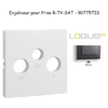 Enjoliveur pour prise R TV SAT LOGUS 90775TIS Gris