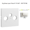 Enjoliveur pour prise R TV SAT LOGUS 90775TGE Glace
