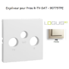 Enjoliveur pour prise R TV SAT LOGUS 90775TPE Perle