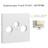 Enjoliveur pour prise R TV SAT LOGUS 90775TMF Ivoire