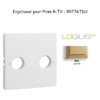 Enjoliveur pour prise R TV LOGUS 90776TDU Doré