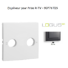 Enjoliveur pour prise R TV LOGUS 90776TIS Gris
