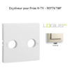 Enjoliveur pour prise R TV LOGUS 90776TMF Ivoire