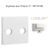 Enjoliveur pour prise R TV LOGUS 90776TGE Glace