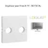 Enjoliveur pour prise R TV LOGUS 90776TAL Alumine