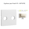 Enjoliveur pour prise R TV LOGUS 90776TPE Perle