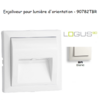 Enjoliveur pour lumière d'orientation logus 90 90782TBR Blanc