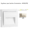 Enjoliveur pour lumière d'orientation logus 90 90782TPE Perle