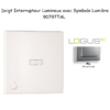 Doigt pour interrupteur lumineux avec symbole lumière Logus 90797TAL