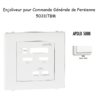 Enjoliveur pour commande générale de persienne APOLO5000 50311TBM Blanc MAT