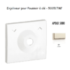 Enjoliveur pour poussoir à clé Apolo 50351TMF Ivoire
