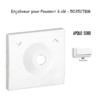 Enjoliveur pour poussoir à clé Apolo 50351TBM Blanc MAT